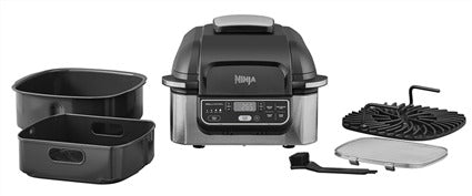 Parrilla de interior + freidora de aire 5 en 1