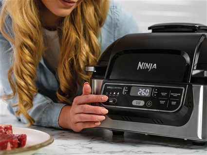 Parrilla de interior + freidora de aire 5 en 1