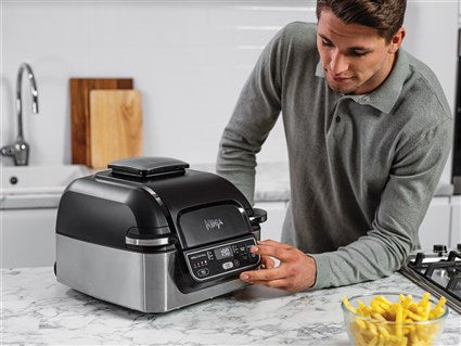 Parrilla de interior + freidora de aire 5 en 1