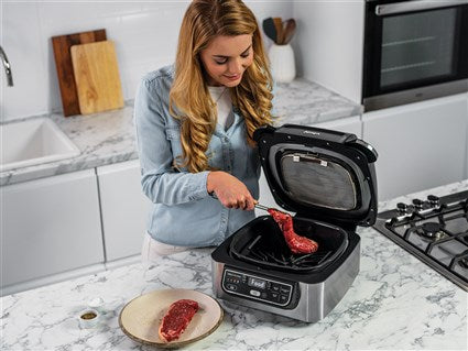 Parrilla de interior + freidora de aire 5 en 1