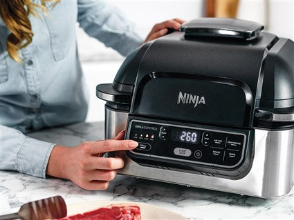 Parrilla de interior + freidora de aire 5 en 1