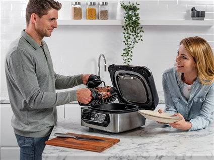 Parrilla de interior + freidora de aire 5 en 1