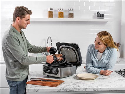 Parrilla de interior + freidora de aire 5 en 1