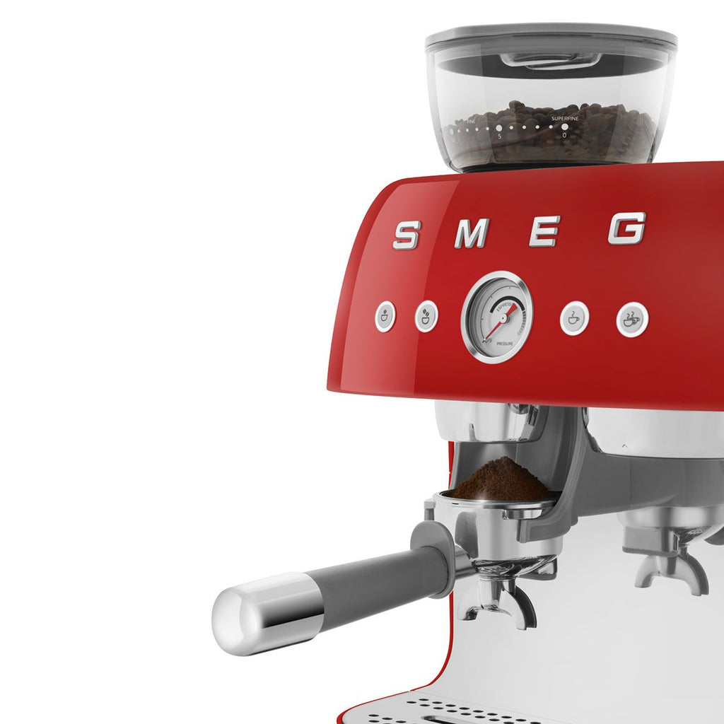 Cafetera Espresso Smeg con Molinillo incorporado 50's Style - Jemaq