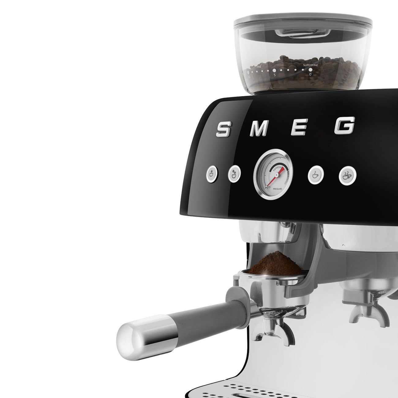 Cafetera Espresso Smeg con Molinillo incorporado 50's Style - Jemaq