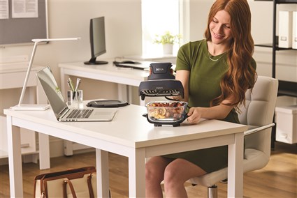 Freidora de aire portátil de cristal