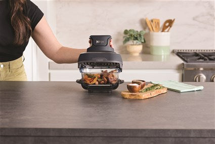 Freidora de aire portátil de cristal