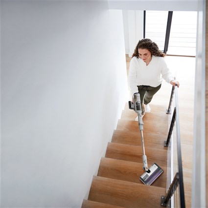 Aspiradora de escoba sin cable sharck + vaciado automático.