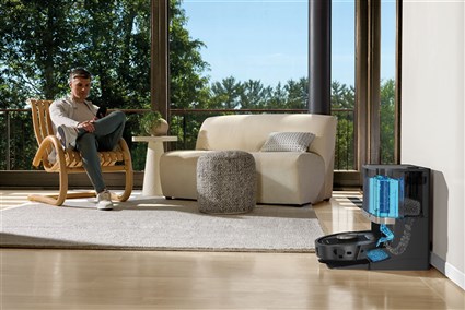 Robot aspirador 2 en 1 mopa y vaciado automático