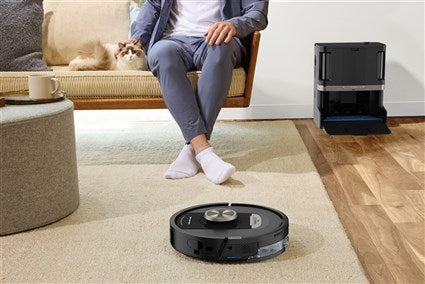 Robot aspirador 2 en 1 mopa y vaciado automático