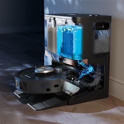 Robot aspirador 2 en 1 mopa y vaciado automático