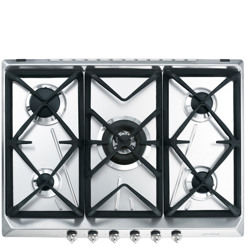 Encimera de gas Smeg de 5 fogones 75cm - Jemaq