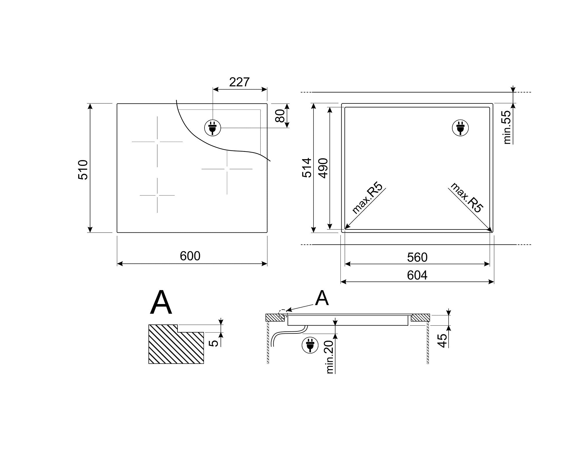 Encimera inducción Smeg 60cm - Jemaq