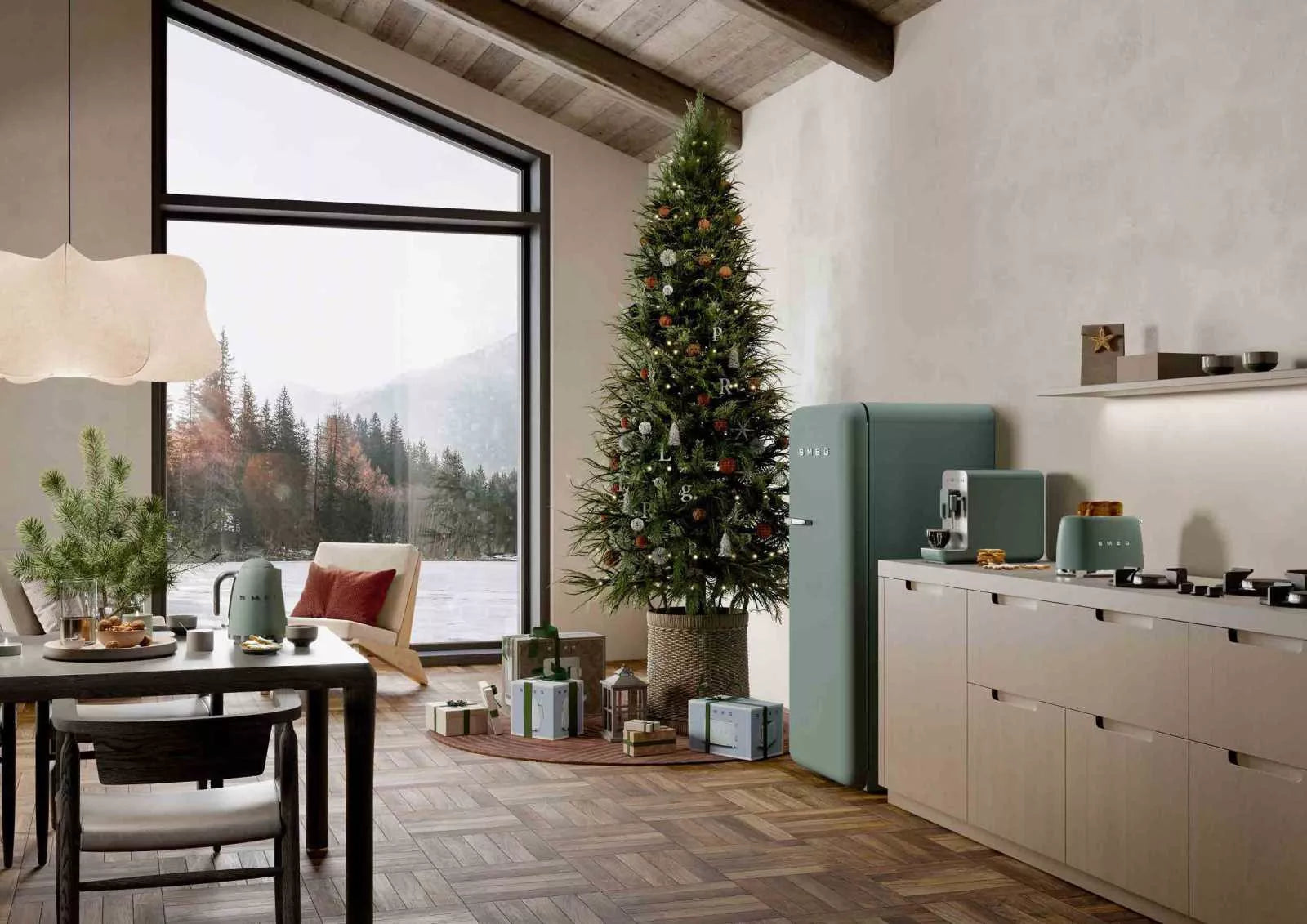 Tostador Smeg dos rebanadas Verde Esmeralda mate - Jemaq